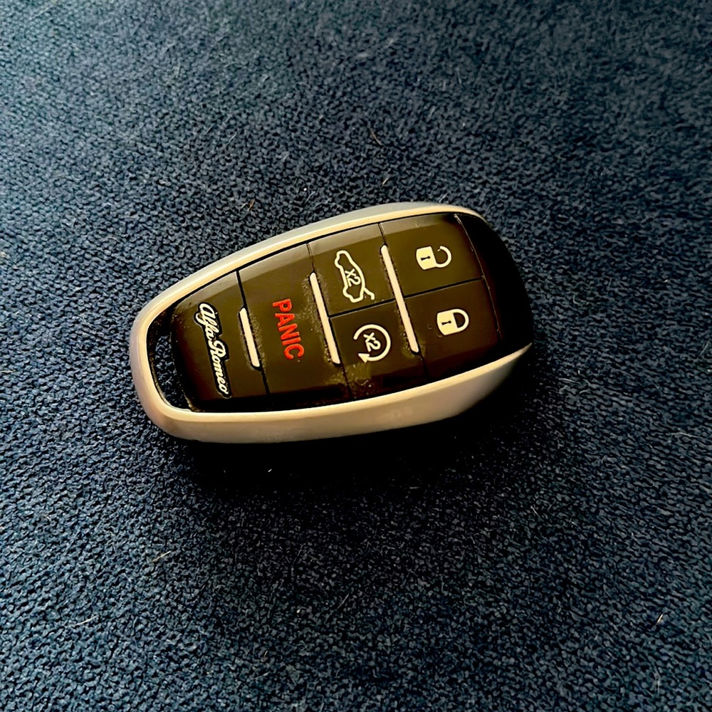 Alfa Romeo key fob for Giulia or Stelvio.